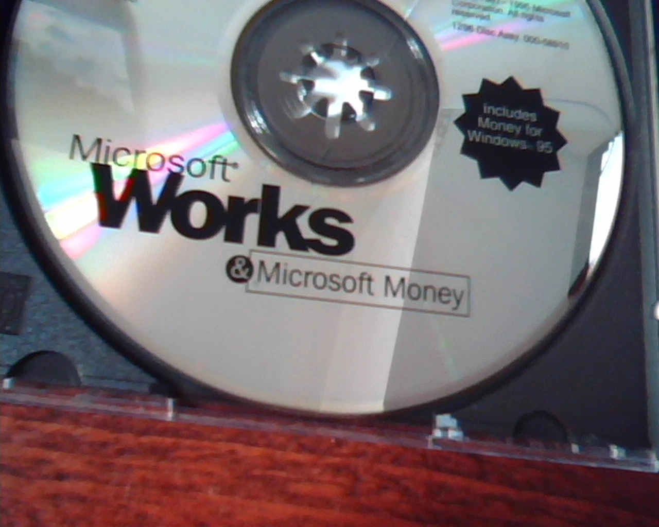 CD Microsoft Works and Money Windows 95 000-58910 in case - image 2