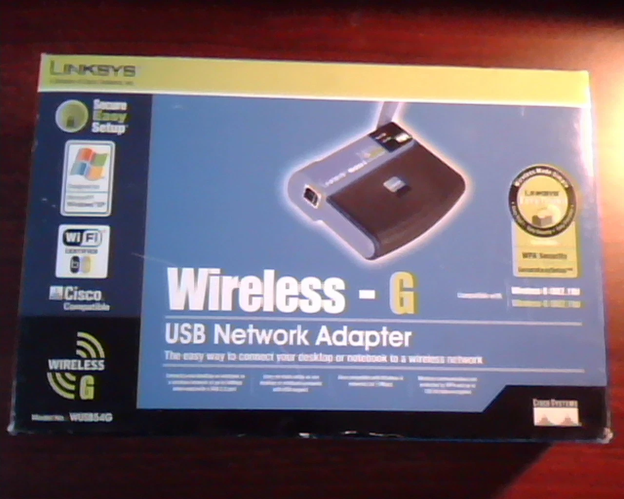 Linksys Wireless G USB Network Adapter Model WUSB54G 2.4GHz 802.11g new in box