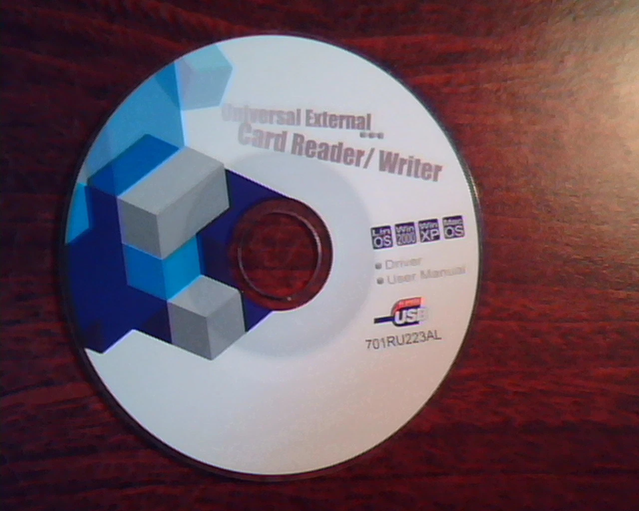 CD Universal External Card Reader Writer 701RU223AL Driver Manual