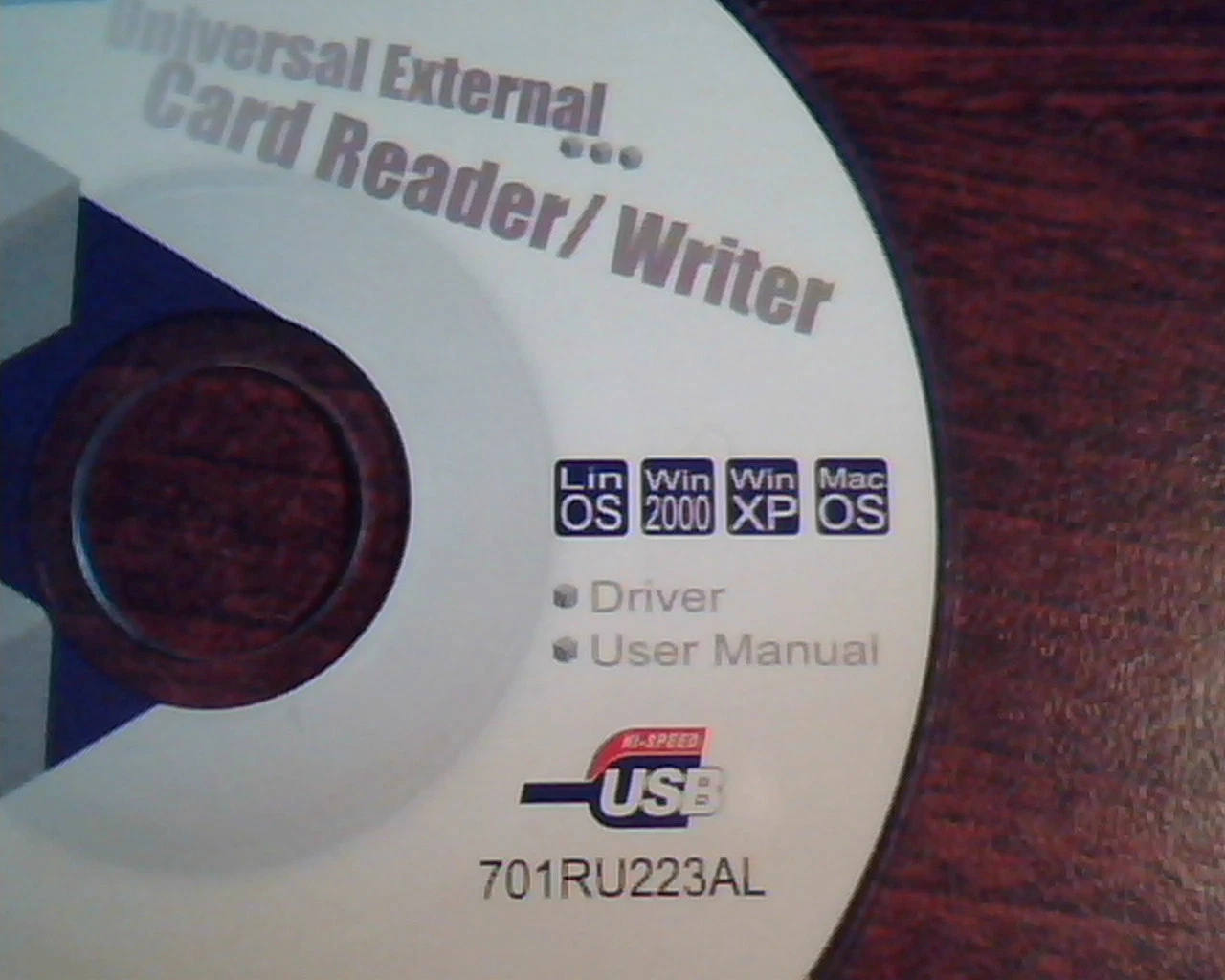 CD Universal External Card Reader Writer 701RU223AL Driver Manual - image 3