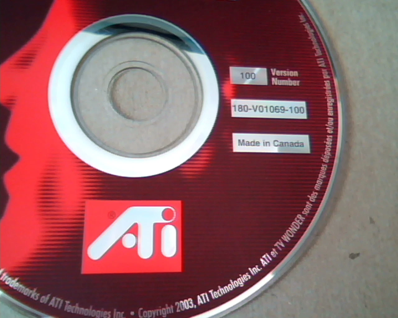 TV Wonder: ATI Technologies: Version Number 100 : Driver CD - image 3