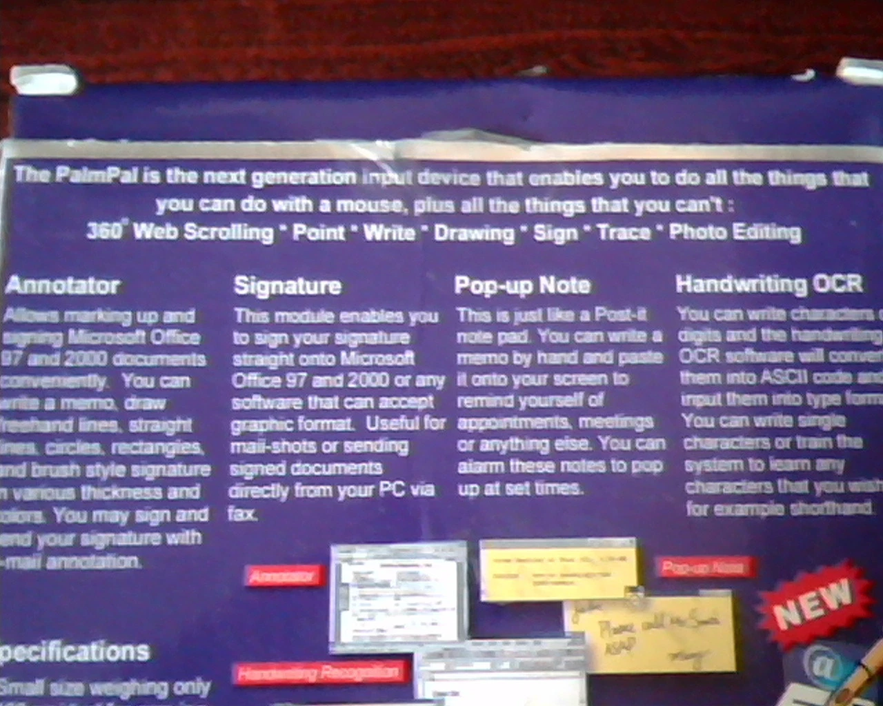 PalmPal Pen Surfer 2000 Next Generation Mouse Pad Wintime Tablet PenOp - image 2