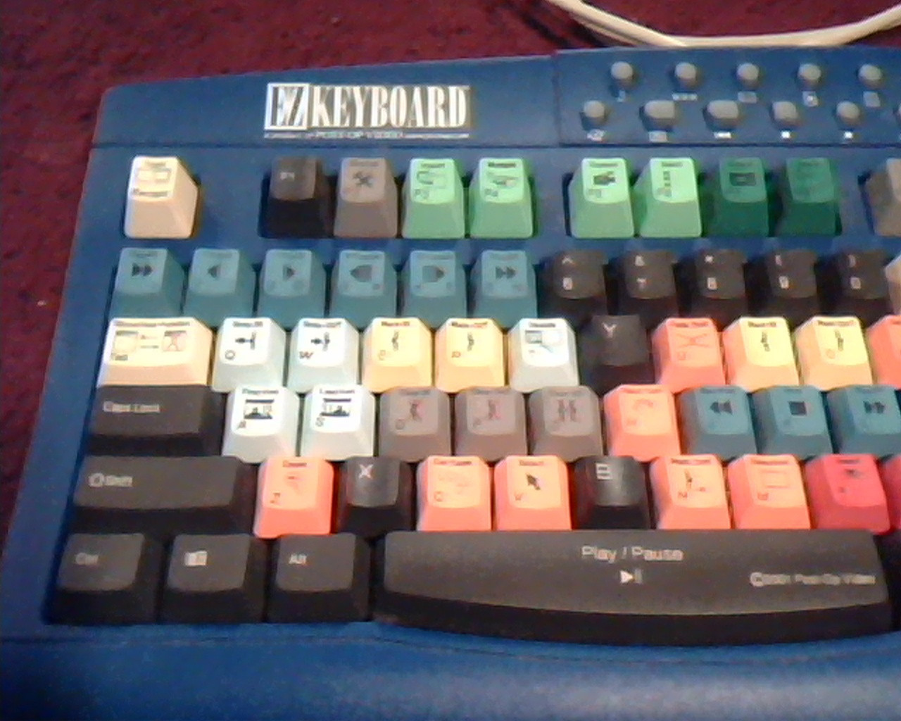 EZ keyboard multi color Post-Op video ACK-280 - nice condition - image 2