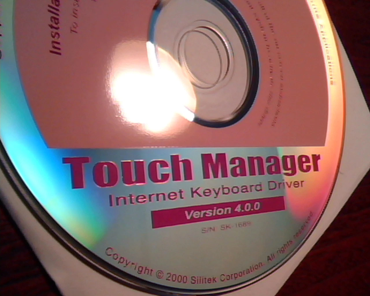 CD Touch Manager Internet Keyboard Driver Ver 4.0.0 Silitek support applications - image 2