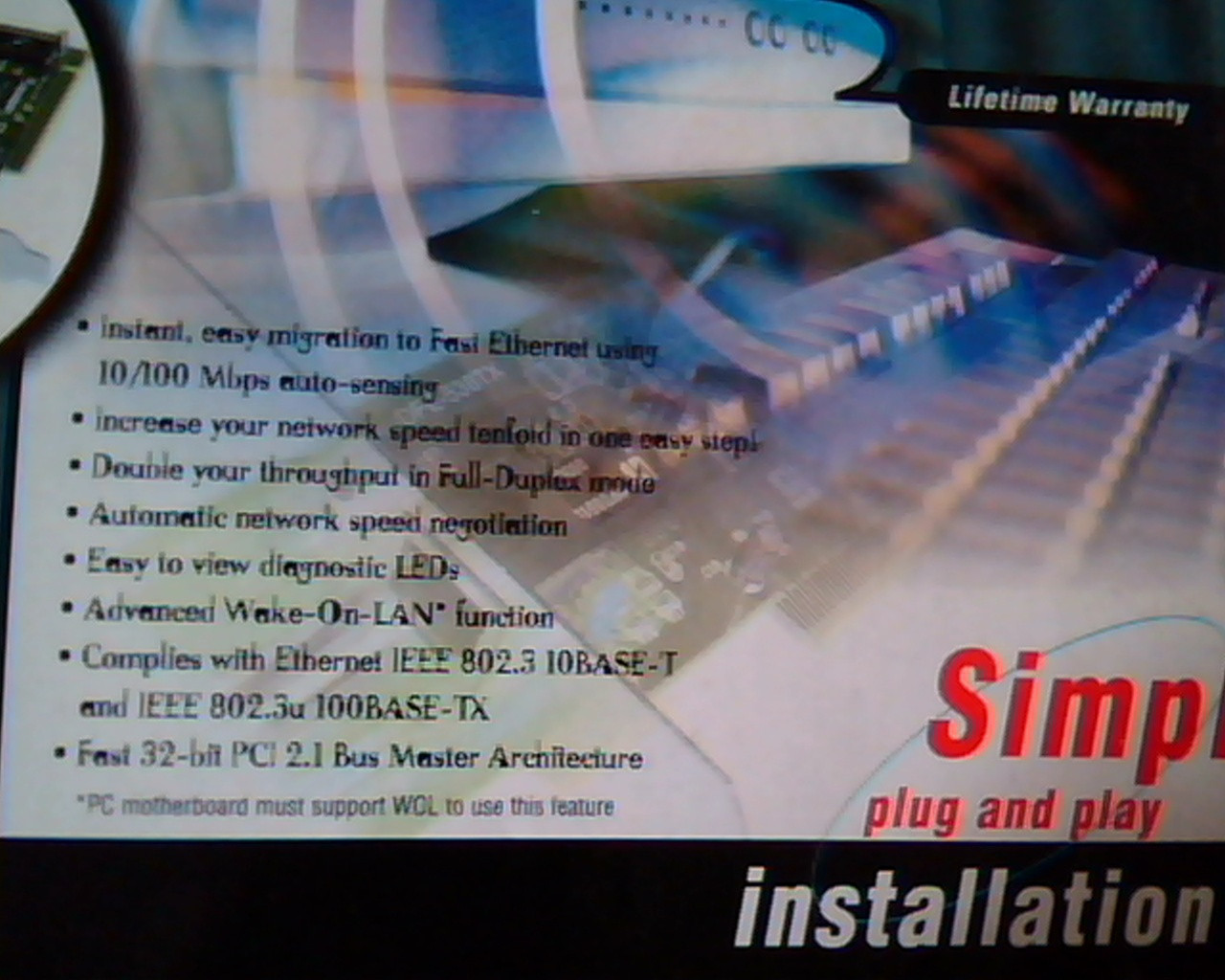 D-LINK Network Interface Card DFE-538TX/R PCI adapter ethernet wake-on-LAN - image 2