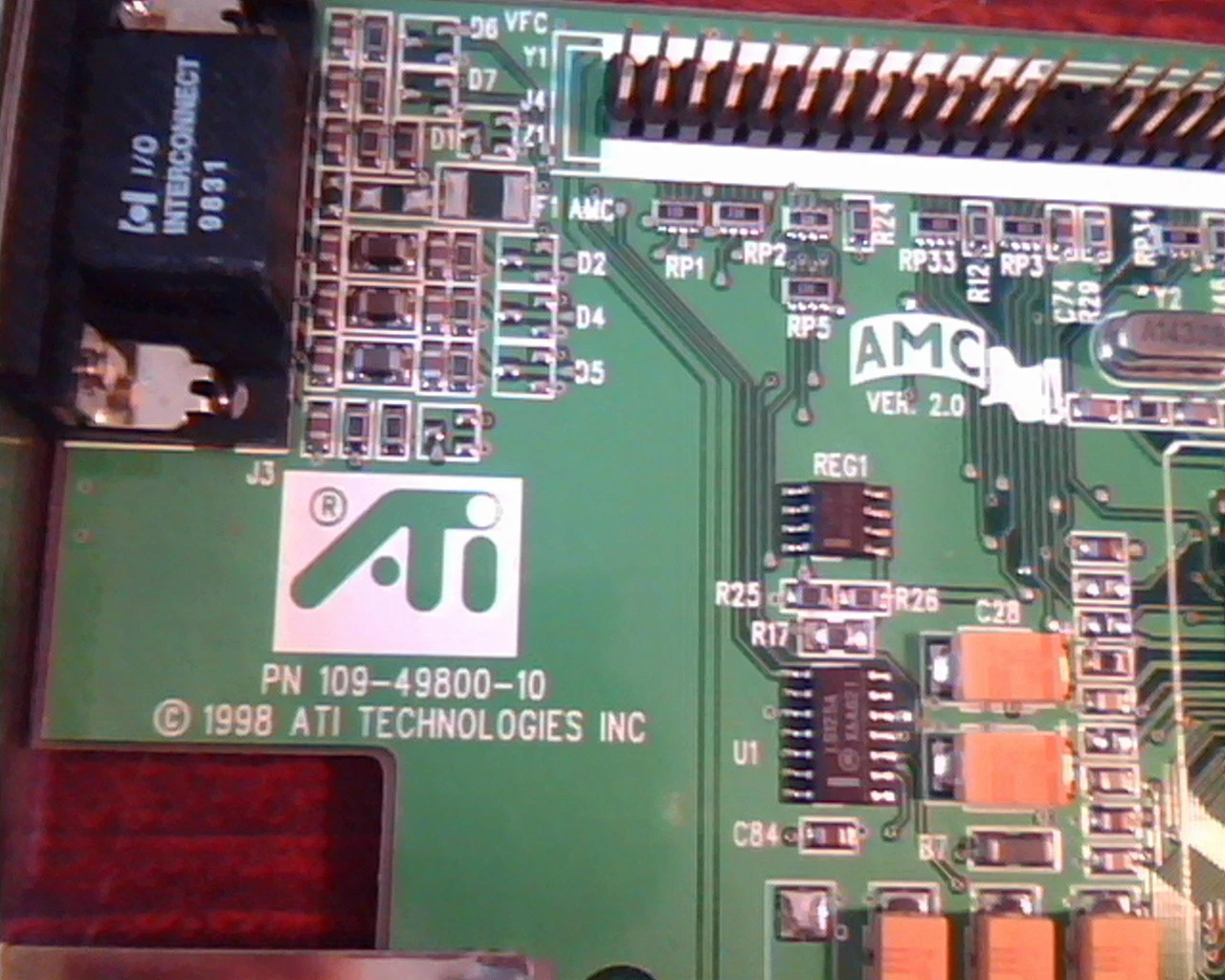 AGP card ATI 109-49800-10 1024980511530193 N424 E69038 Video Rage Pro Turbo - image 2