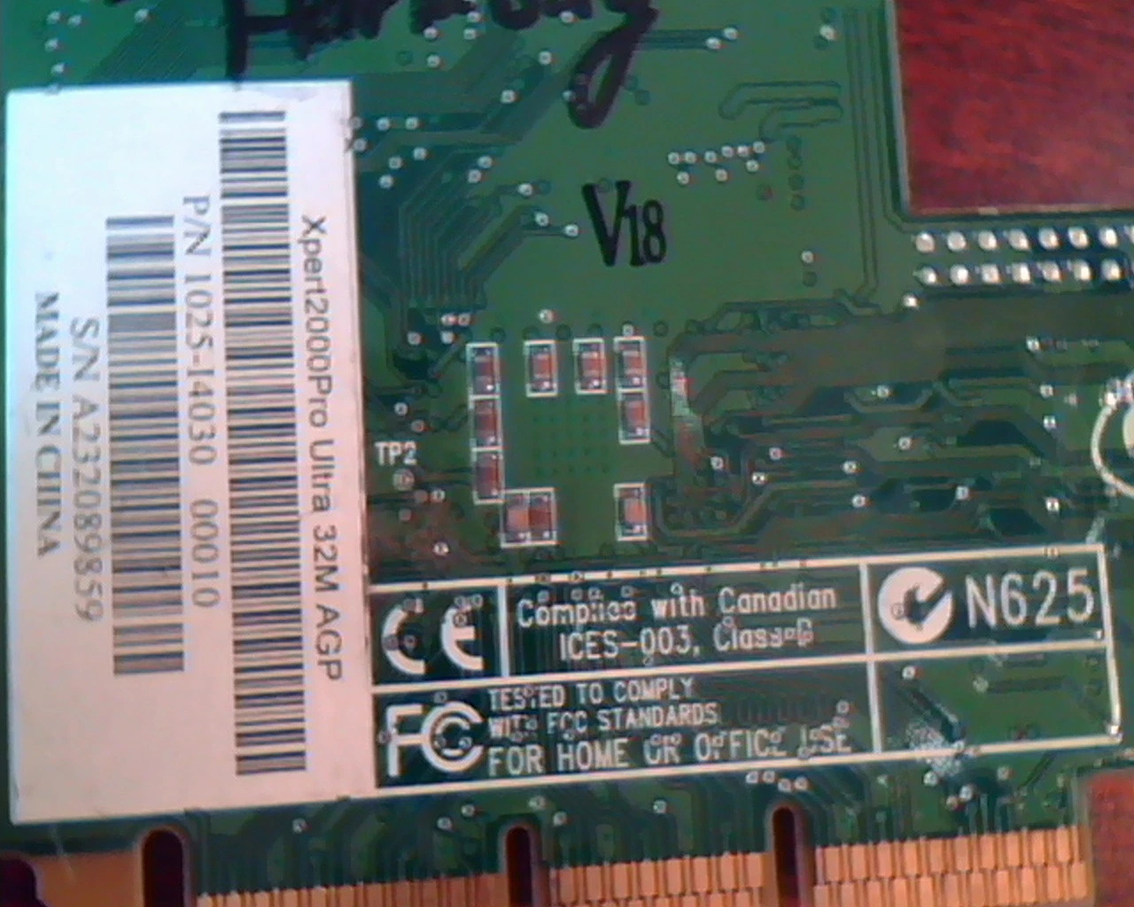 AGP card ATI Graphics Rage 128 Xpert2000Pro Ultra 32M 1025-14030 109-65700-20 - image 5