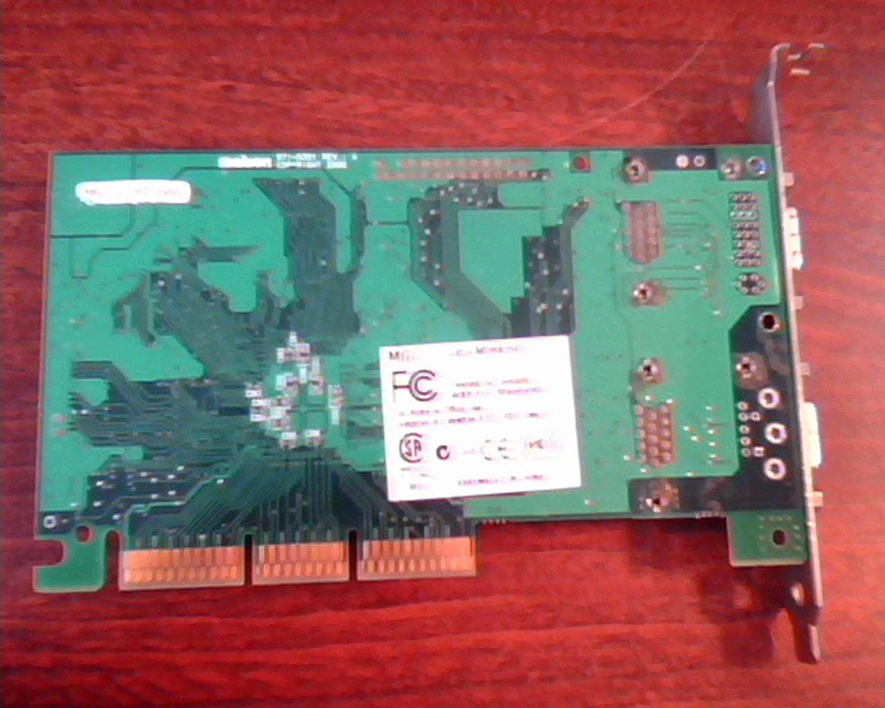 AGP card Maxtrox 971-0301 Rev A MGI G45+MDHA16D Dual VGA Video 16MB - image 3