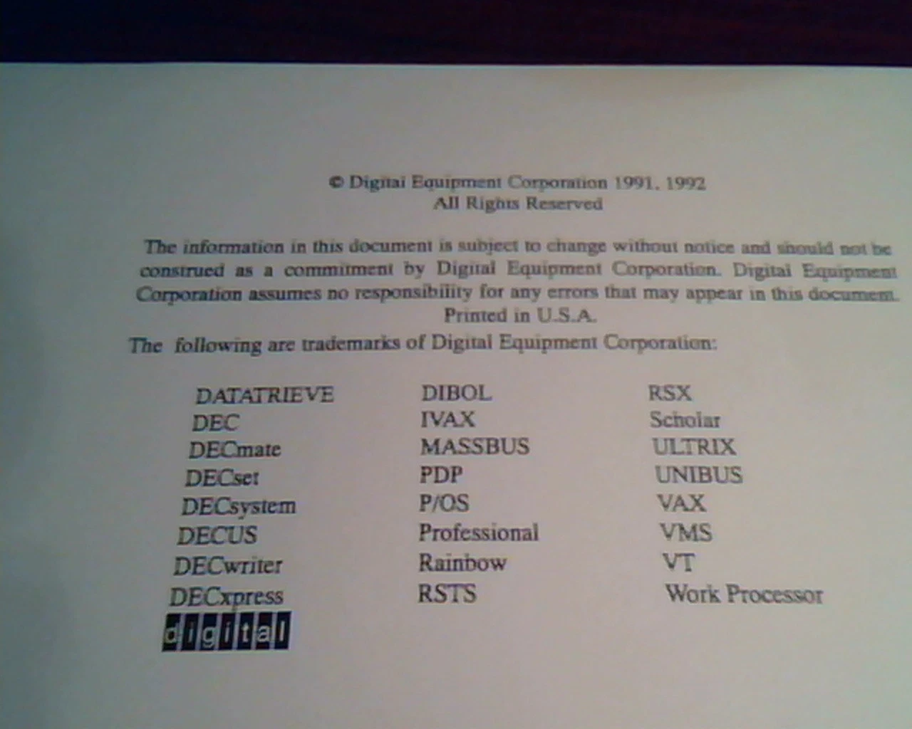Digital LG06 Text and Graphics Printer Operators Guide EK-ELG06-OG DEC - image 3