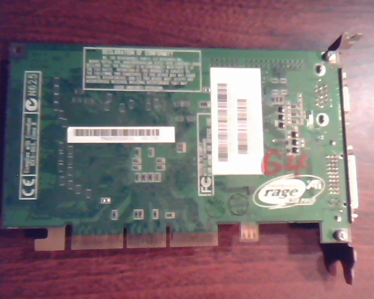 Mac G4 AGP card 630-3299 ATI 109-72700-01 Rage 128 Pro 1027270102 VGA DVI Video - image 5