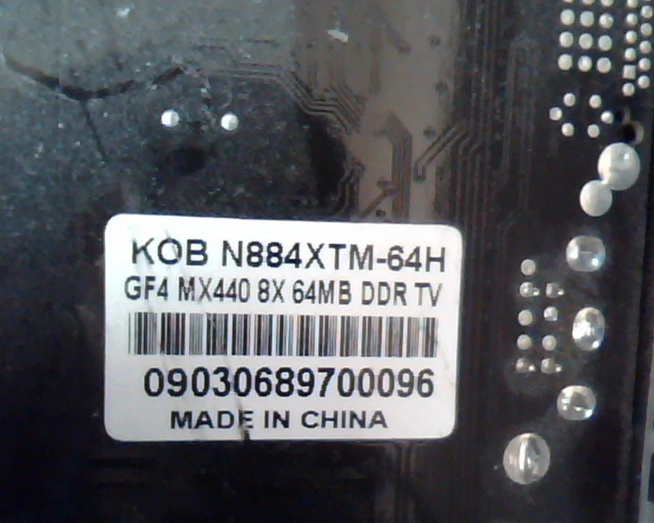 AGP card Sapphire KOB N884XTM-64H GF4 MX440 8X 64MB SSR TV VGA Video - image 2