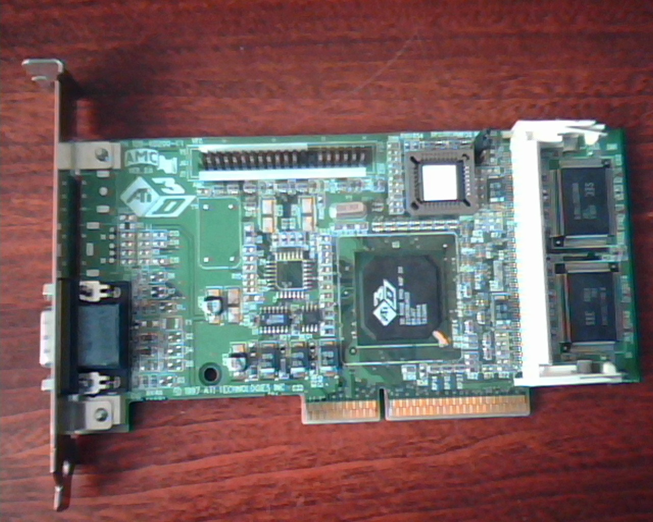 AGP card ATI 3D Rage Pro 2X 109-40200-01 1024021700 VGA AMC 2.0