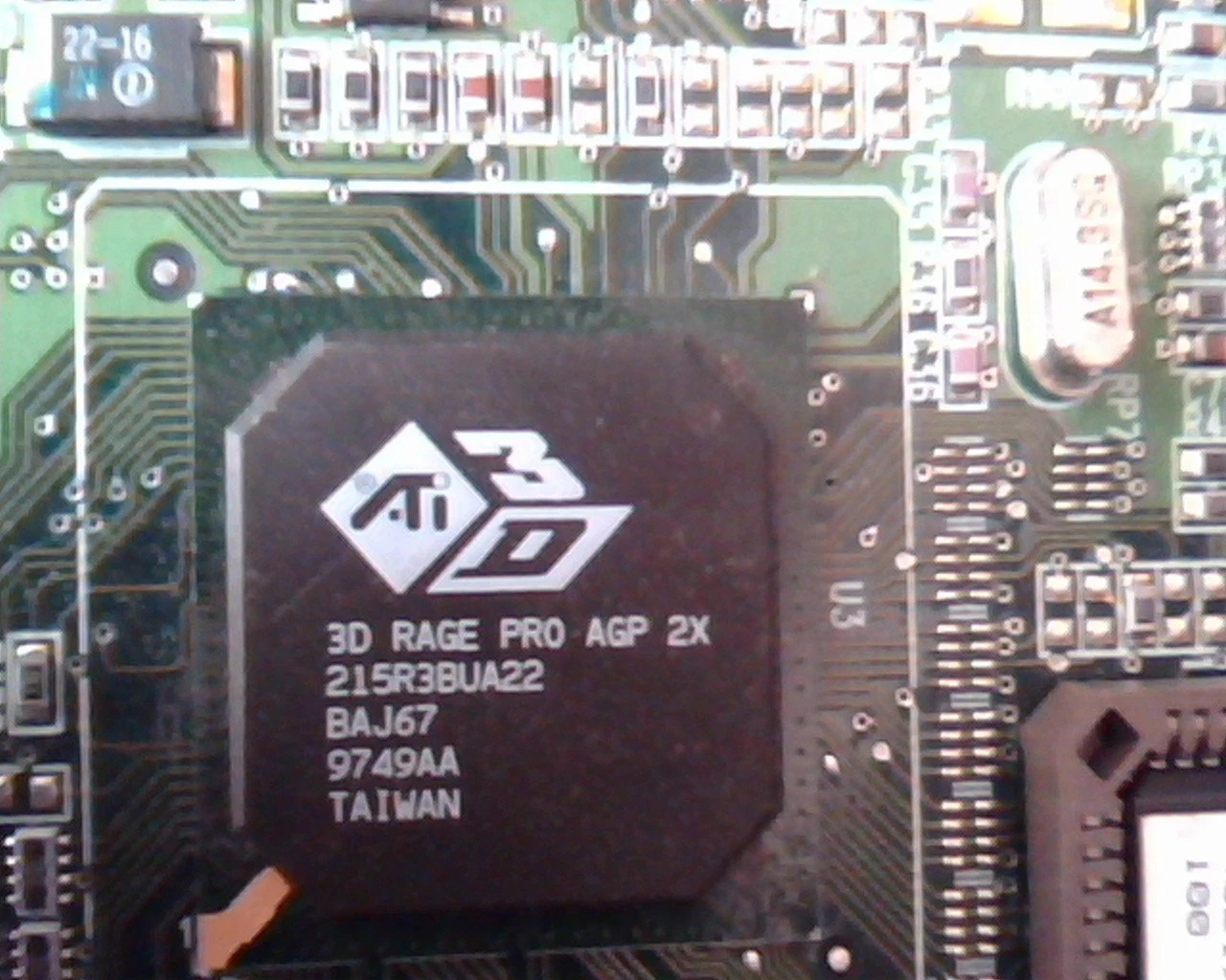 AGP card ATI 3D Rage Pro 2X 109-40200-01 1024021700 VGA AMC 2.0 - image 2