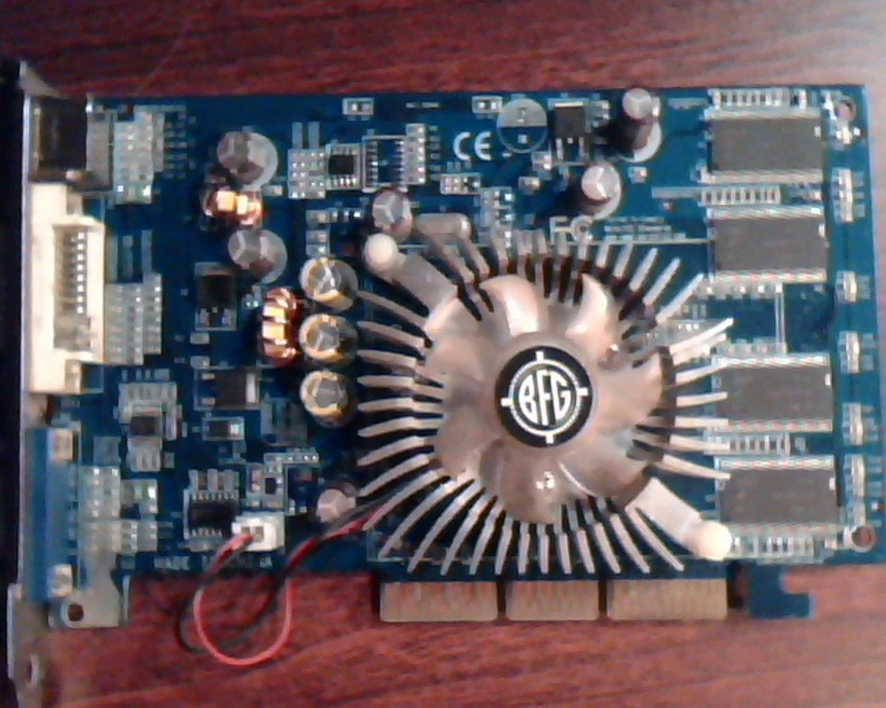 AGP card GeForce 6200A D256M BFGR62256OC 32M MT46V DVI VGA S-Video