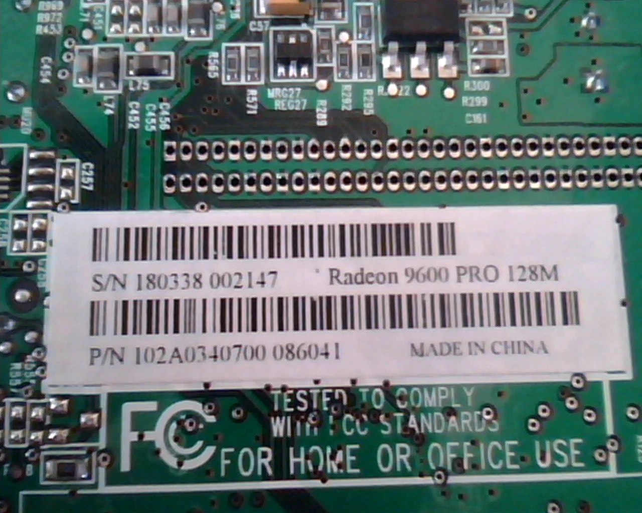 AGP card ATI Radeon 9600 Pro 128M 109-A03400-00 102A0340700 Video DVI VGA - image 3