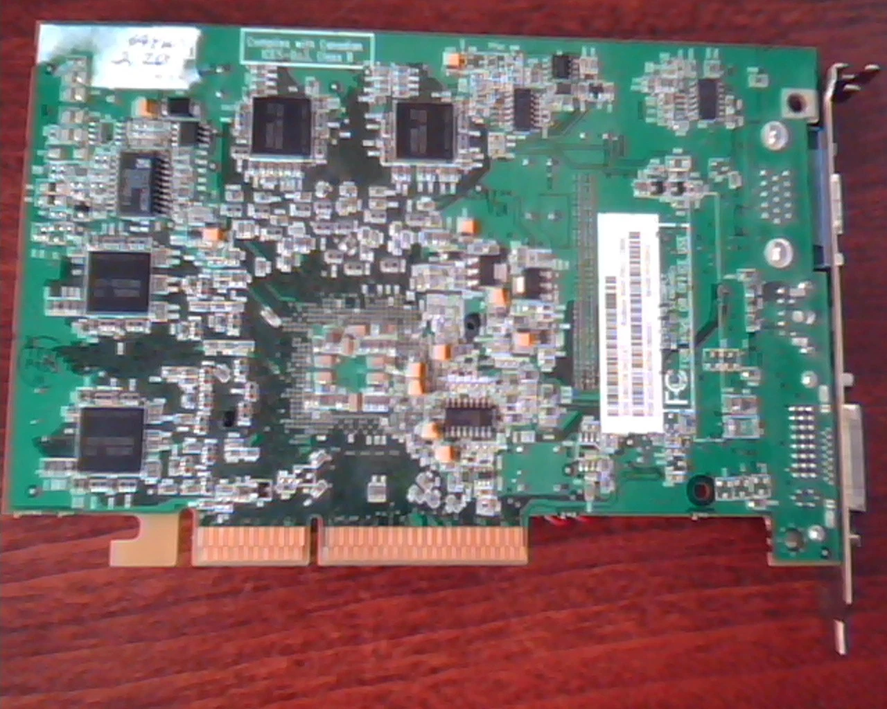 AGP card ATI Radeon 9600 Pro 128M 109-A03400-00 102A0340700 Video DVI VGA - image 4