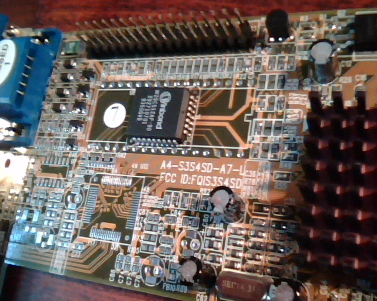 AGP card A4-S3S4SD-A7-L FQIS3S4SD A397A7-16M VGA Video DTM - image 2