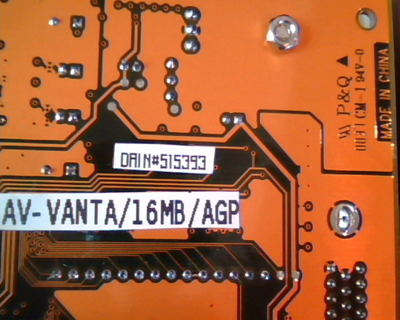 AGP card TNT Vanta 16MB TNT2 AV-Vanta 30-152A2-245-45A VGA Video - image 4