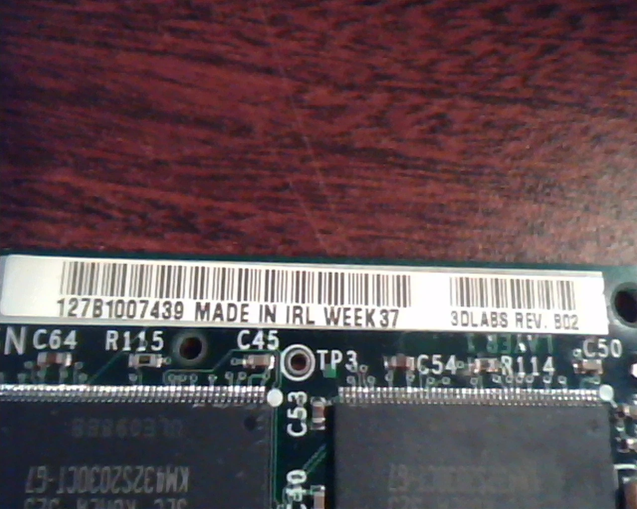 AGP card 3DLabs Parmedia3 Create! 50-125B1-02 PCB125B1 Rev B02 VGA - image 2