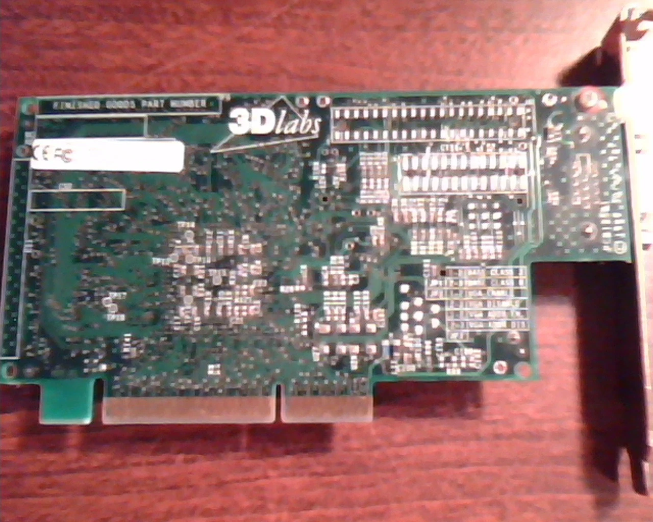 AGP card 3DLabs Parmedia3 Create! 50-125B1-02 PCB125B1 Rev B02 VGA - image 3