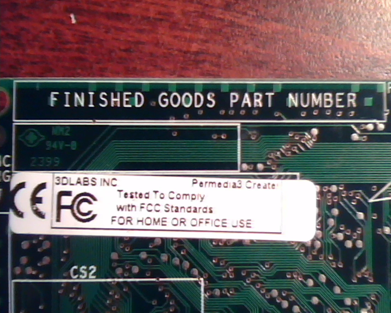 AGP card 3DLabs Parmedia3 Create! 50-125B1-02 PCB125B1 Rev B02 VGA - image 4
