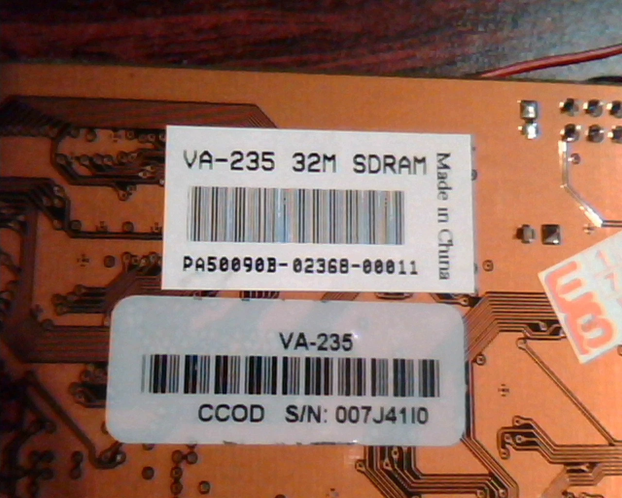 AGP card VA-235 32M SDRAM CF-05367 MPF VGA Video PA50090B-02368-00011 - image 4