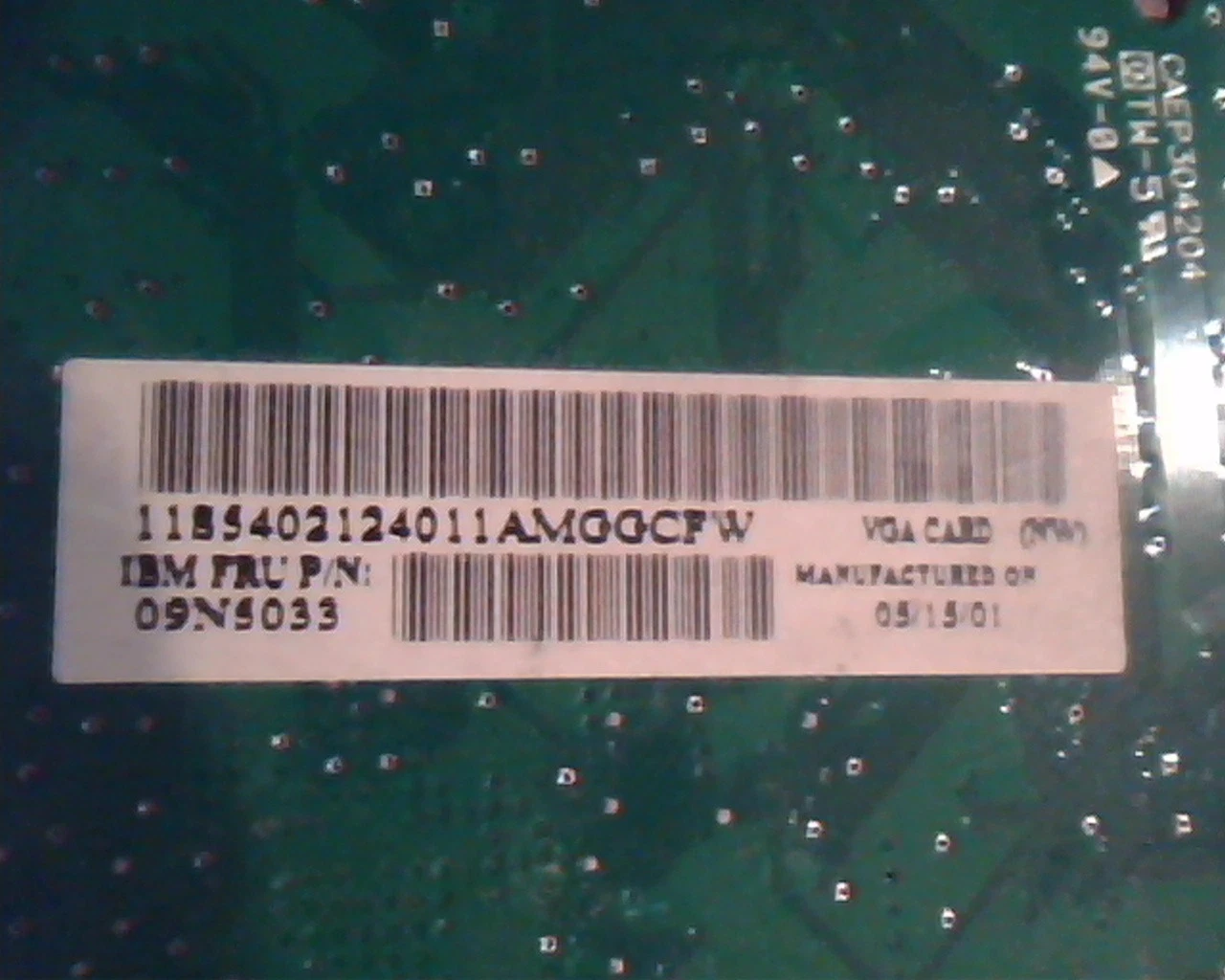 AGP card NVIDIA 180-P0009-0000-C03 09N5033 NW VGA Video - image 3
