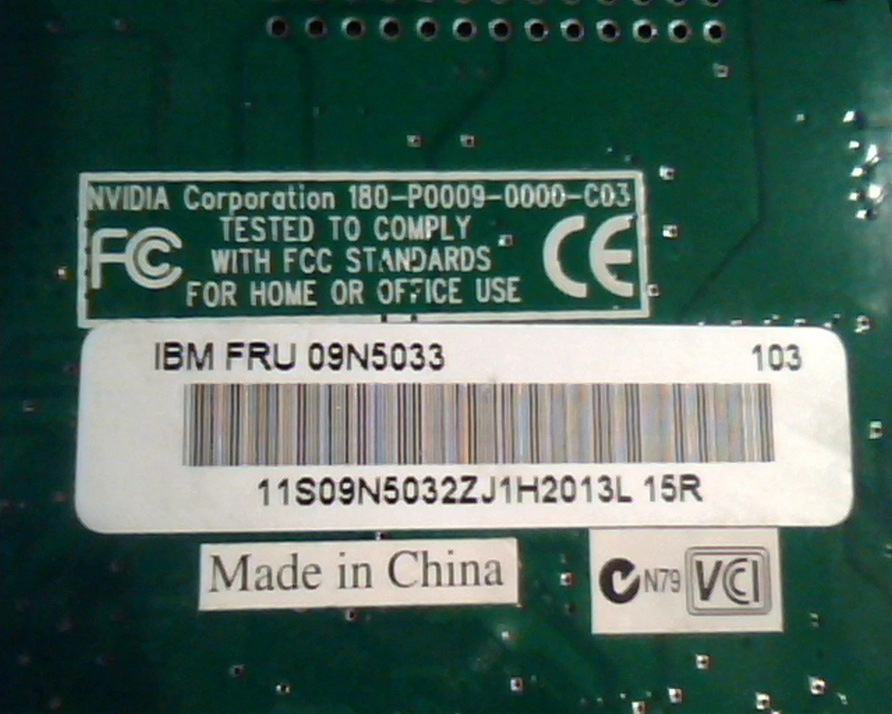 AGP card NVIDIA 180-P0009-0000-C03 09N5033 NW VGA Video - image 4