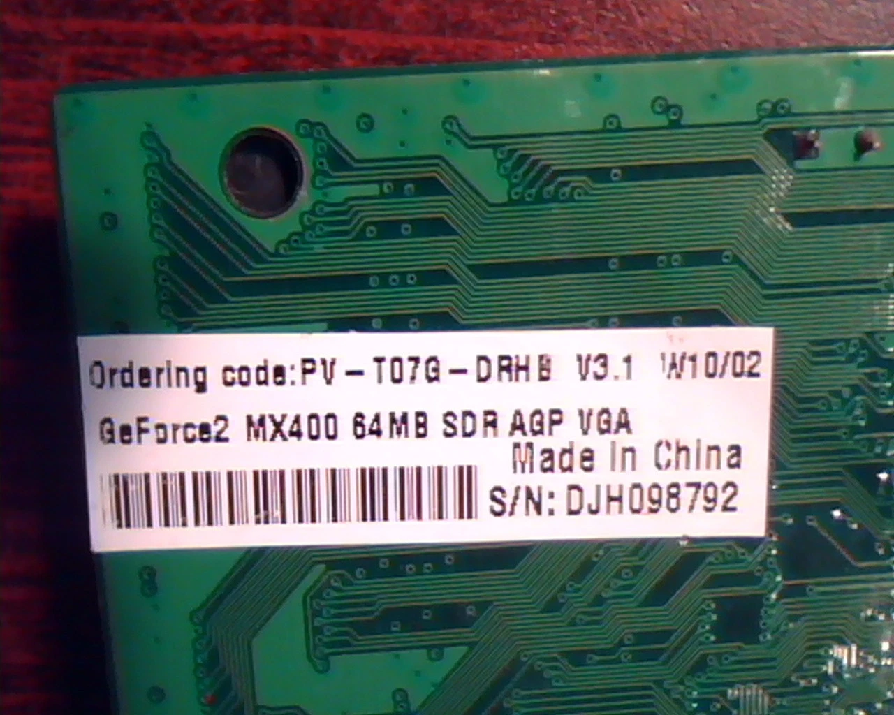 AGP card GeForce2 MX400 64MB SDR VGA PV-T07G-DRH8 Ver3.1 Video - image 4