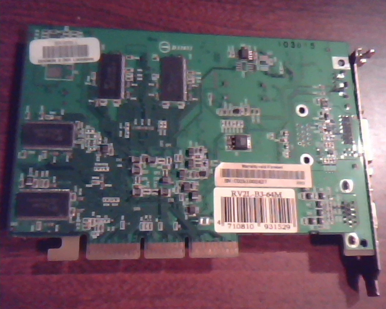 AGP card ATI RV2L-B3-64M RV2L DVI VGA Video Ver 1.0 D33053 - image 3