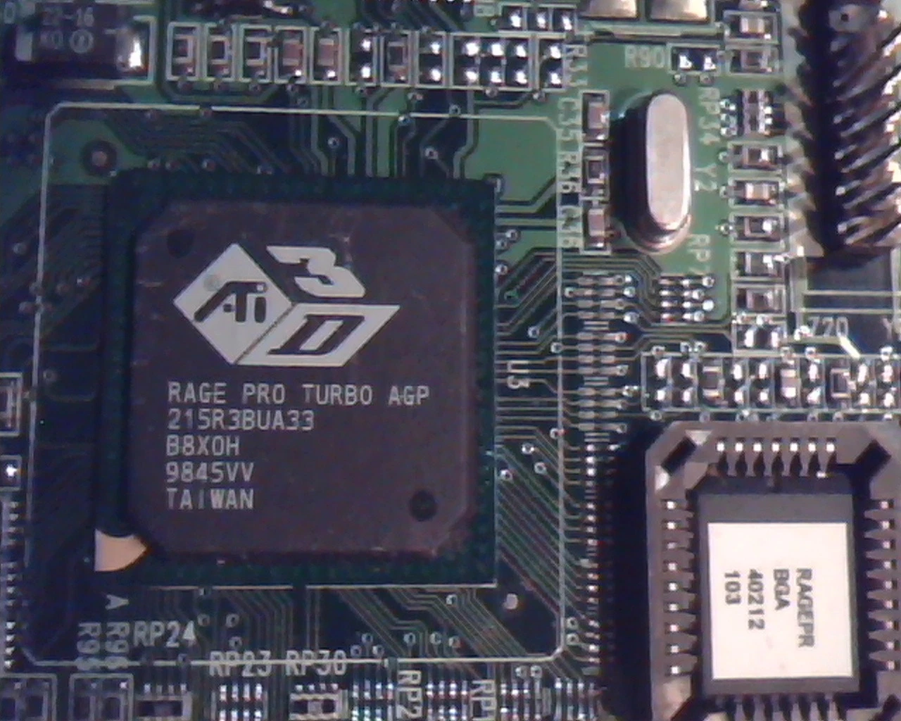 AGP card ATI Rage Pro Turbo 109-40200-20 3D AMC 2.0 1024022723530571 RagePr VGA - image 3
