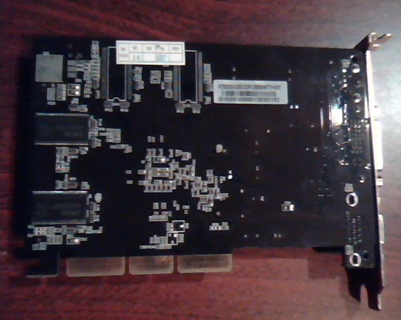 AGP card ATI 9250 ATI9250(42B) DDR 128MB TV DVI VGA Video S21-42090A - image 2
