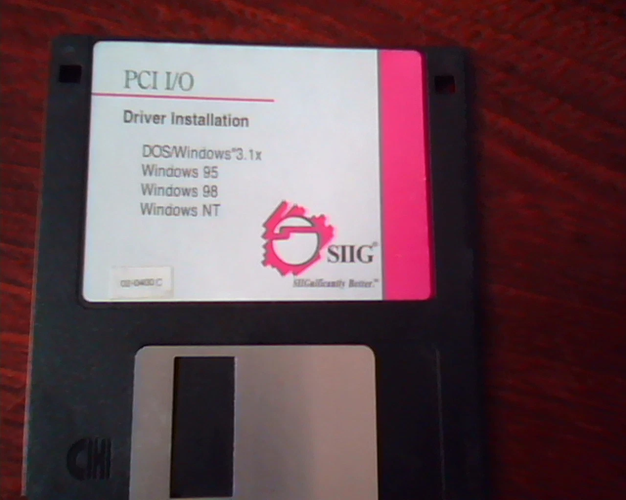 Floppy Disk SIIG PCI I/O Driver Installation DOS Windows 02-0400C