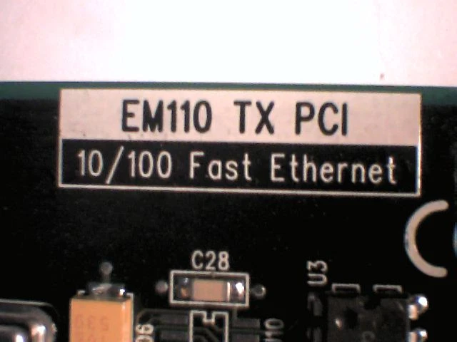Cogent 10-100 Fast Ethernet Network Card EM110-TX-PCI 110001-0304 DEC 21140-AB - image 7