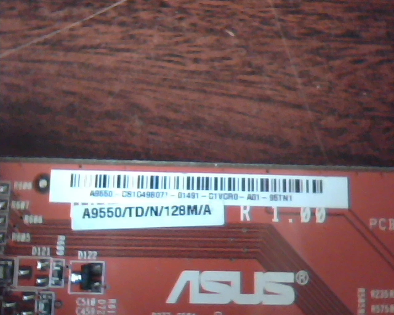 AGP card ASUS A9550 128M A9550/TD/N/128M/A DVI VGA TV - image 2