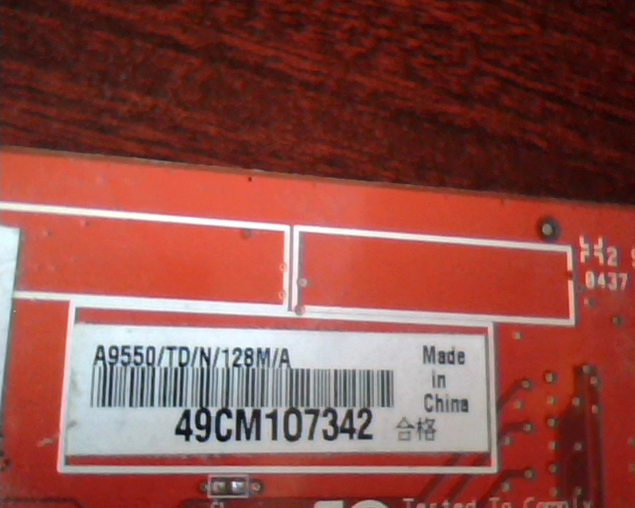 AGP card ASUS A9550 128M A9550/TD/N/128M/A DVI VGA TV - image 3