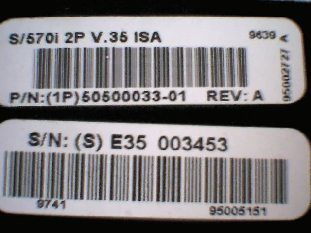 Digiboard Digi ISA Card S/570i 2P V.35 ISA 50500033-01 Rev.A Arnet Corp 555-83 - image 4