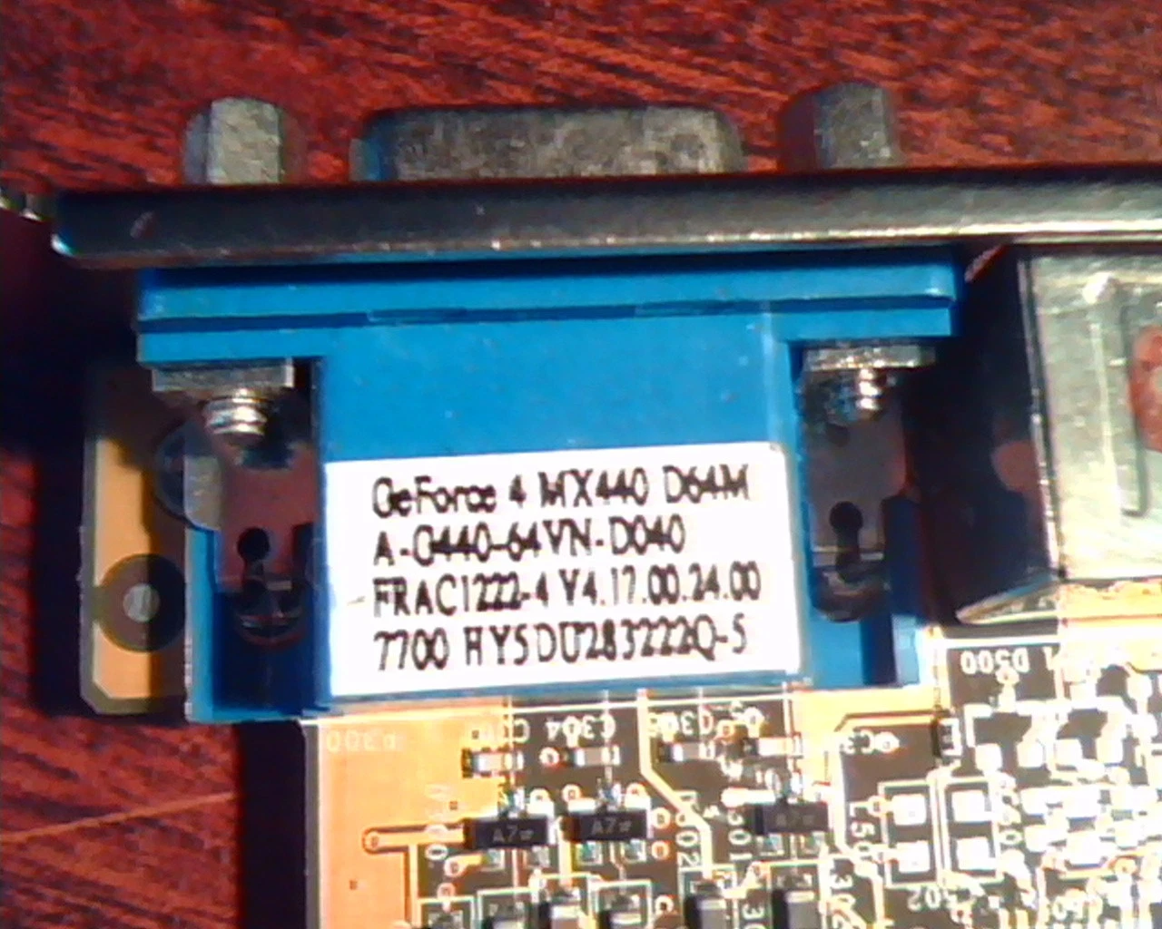 AGP card GeForce 4 MX440 D64M G440 A-G440-64VN-D04N N622 VGA S-Video - image 2