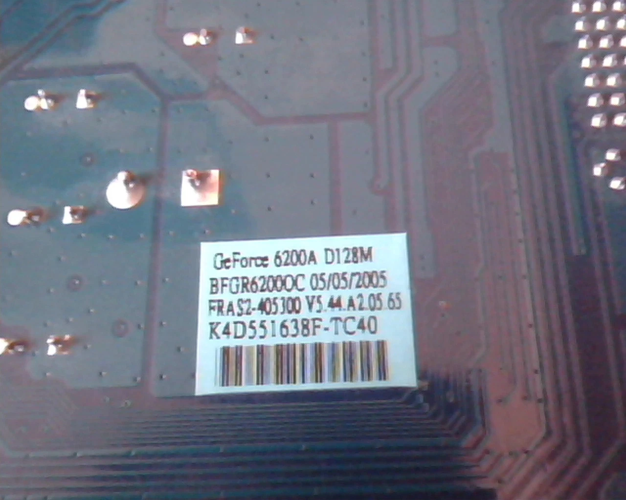 AGP card GeForce 6200A D128M BFGR6200OC DVI VGA TV - image 3