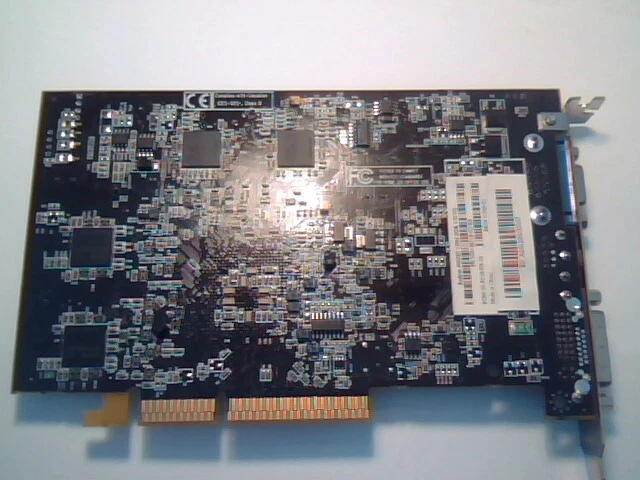 AGP card Sapphire Radeon 9600XT 128M DDR V/D/VO DVI VGA TV 1024-HC19-4C-SA - image 2