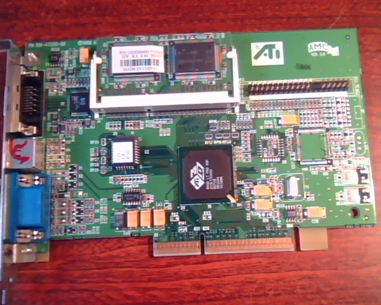 AGP card ATI 109-47200-00 AMC Rage LT Pro VGA TV LCD 1024200400 LTP328