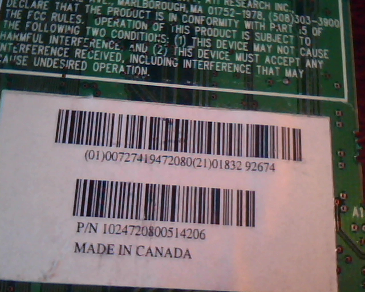 AGP card ATI 109-47200-00 AMC Rage LT Pro VGA TV LCD 1024200400 LTP328 - image 4