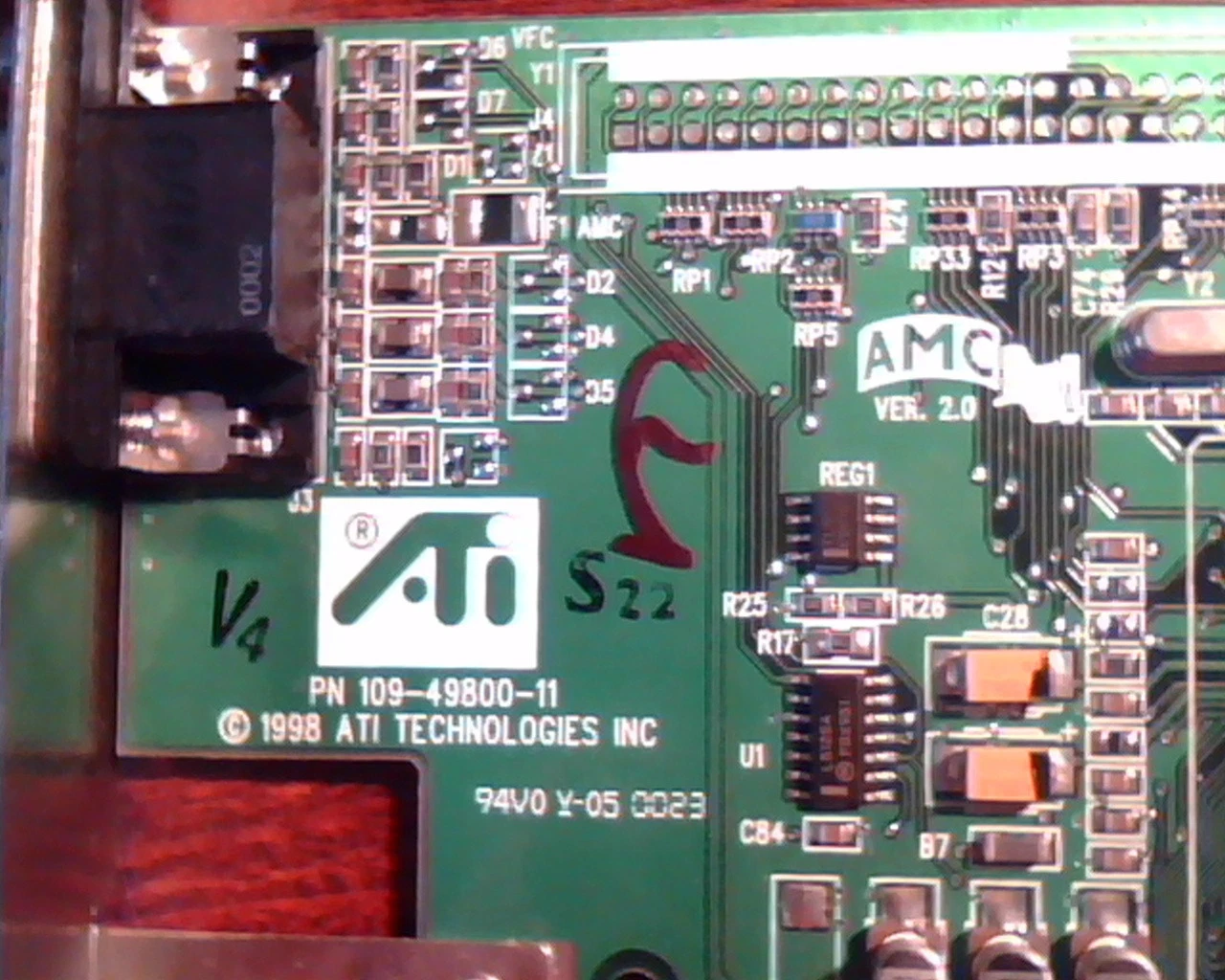 AGP card ATI 109-49800-11 Rage Turbo Pro 1025-210000021 N625 VGA - image 2