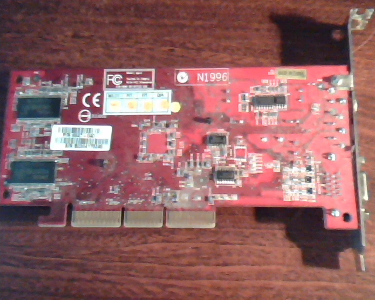 AGP card NVIDIA 8847 Ver 110 180-10073-0000-A01 8847-040 N1996 S-out VGA AV- out - image 5
