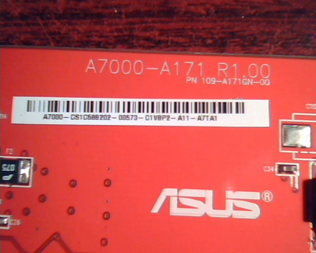 AGP card ASUS A7000-A171 ATI Radeon 109-A171GN-00 R1.00 A7000 T 64M A VGA TV - image 2
