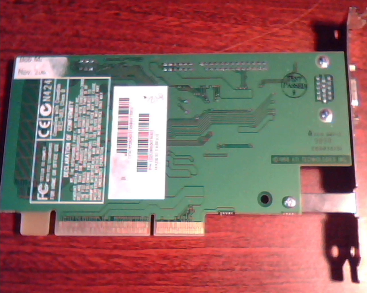 AGP card ATI 109-52800-00 Rage IIC 2c N424 1025280600530401I/O Ver 2.0 - image 4