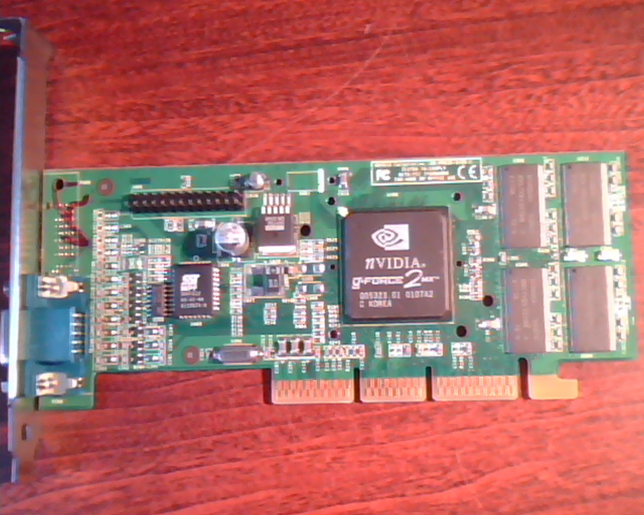 AGP card NVIDIA DeForce 2MX 180-P0039-0100-C Rev A01 VGA GeForce2MX