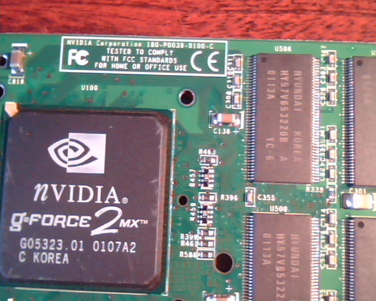 AGP card NVIDIA DeForce 2MX 180-P0039-0100-C Rev A01 VGA GeForce2MX - image 2