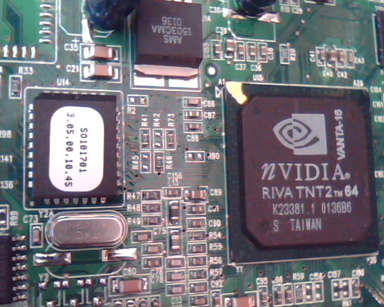 AGP card NVIDIA TNT2 RIVA 64 180-P0026-0000-B 25P4058 VGA VANTA-16 - image 2