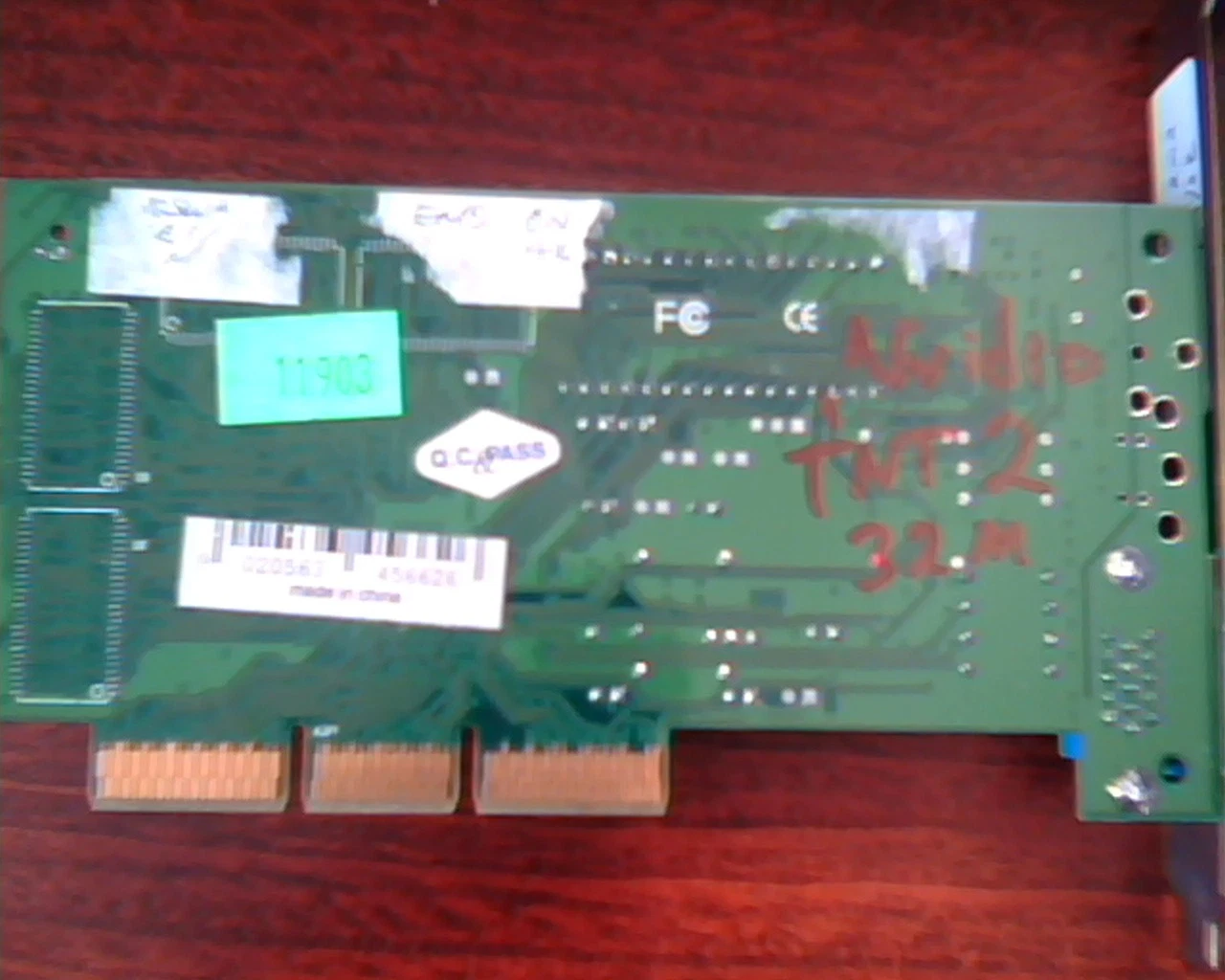AGP card NVIDIA TNT2 32M M64-S 0036 VGA M103A - image 3